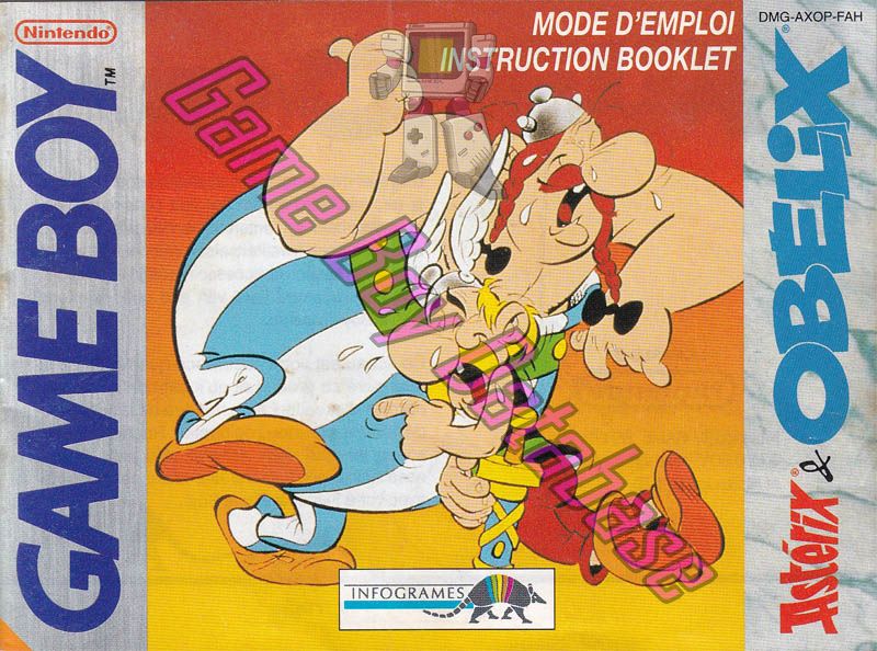 Astérix & Obélix FAH-3 Front of the booklet