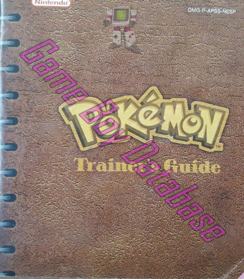 Pokemon Edicion amarilla NESP Front of the booklet