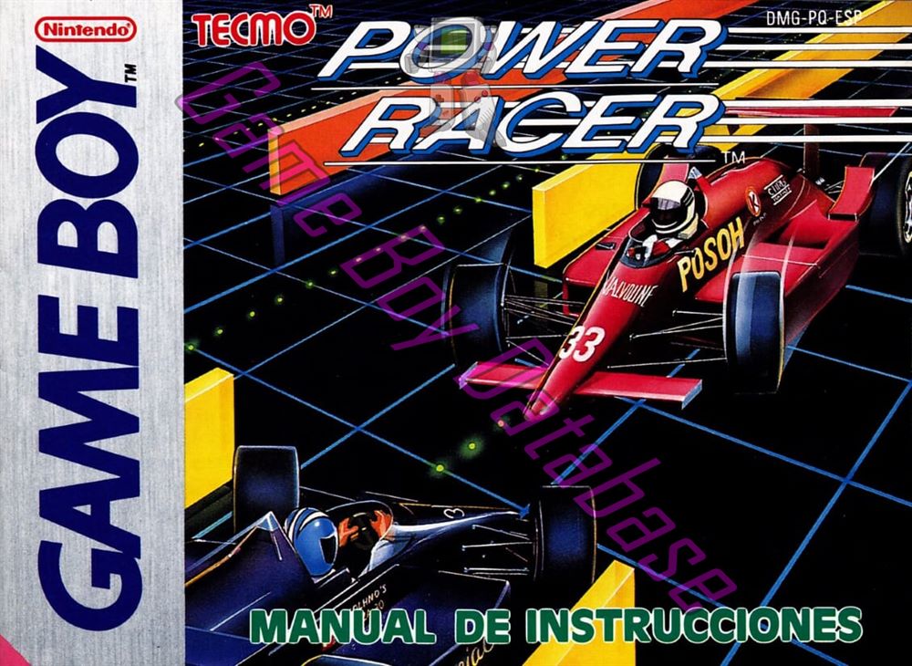 Power Racer ESP Front of the booklet