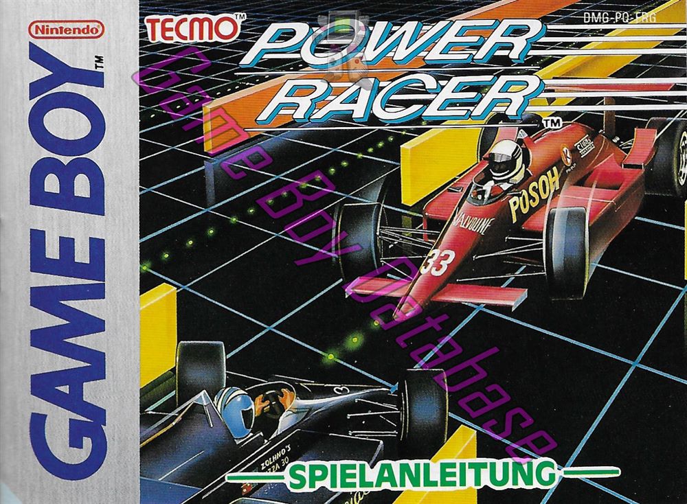 Power Racer FRG Front of the booklet