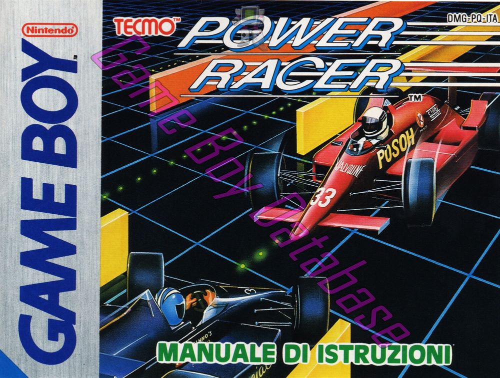 Power Racer ITA Front of the booklet