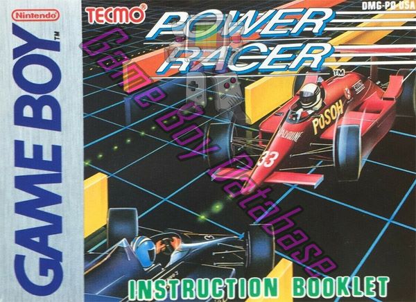 Power Racer USA Front of the booklet