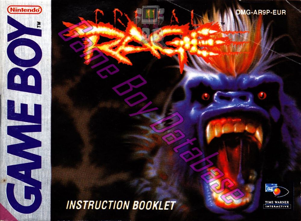 Primal Rage EUR Front of the booklet