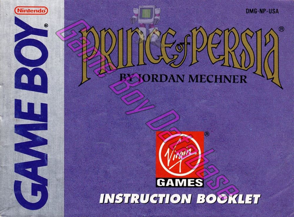 Prince of Persia USA Front of the booklet