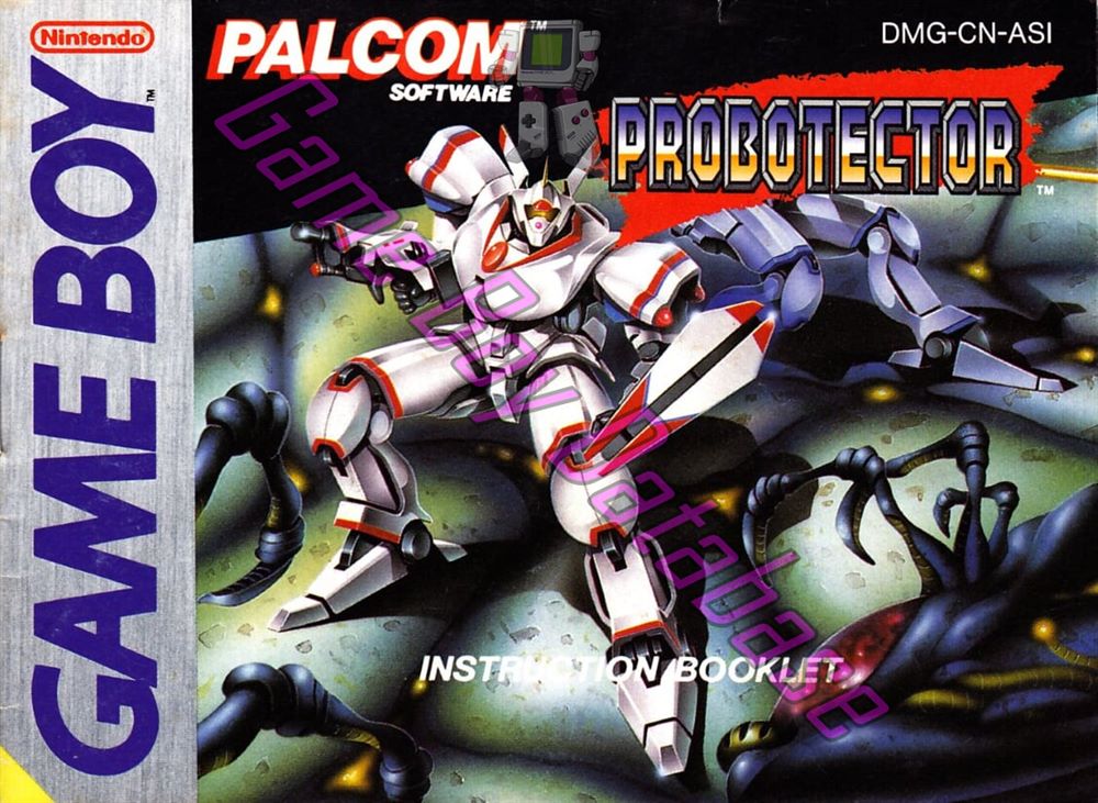 Probotector ASI Front of the booklet