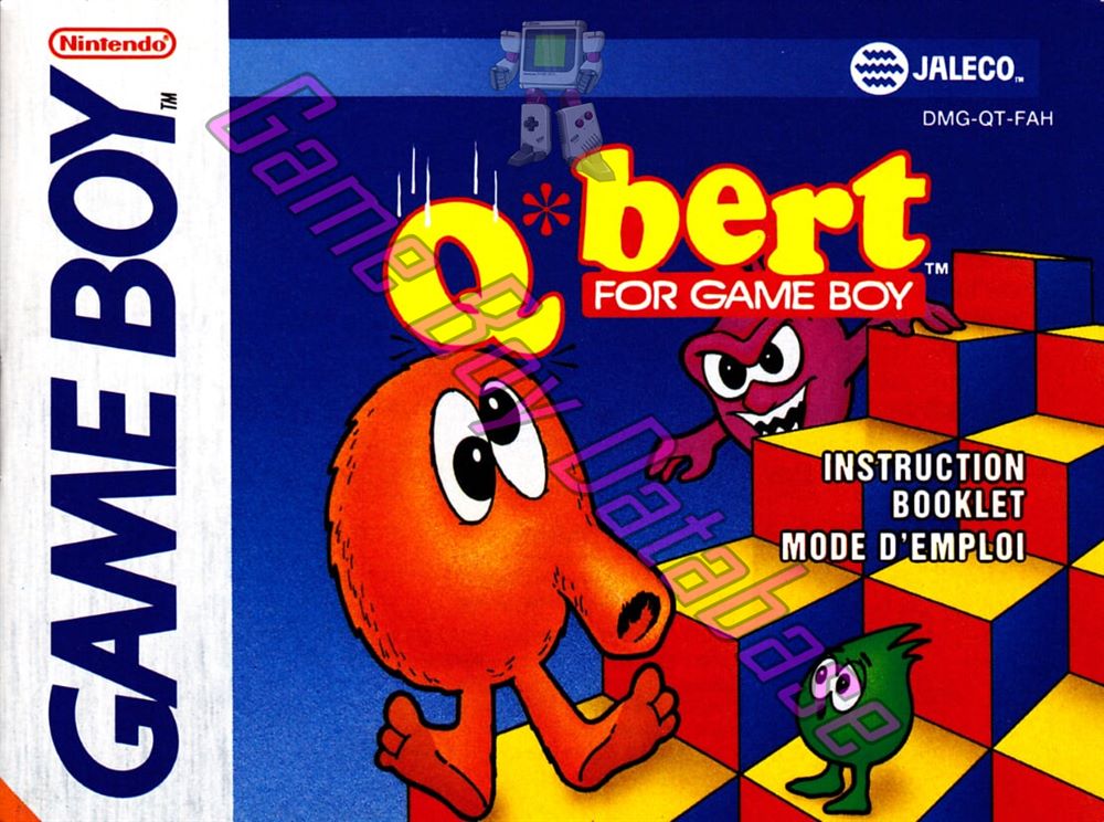 Q*Bert FAH Front of the booklet