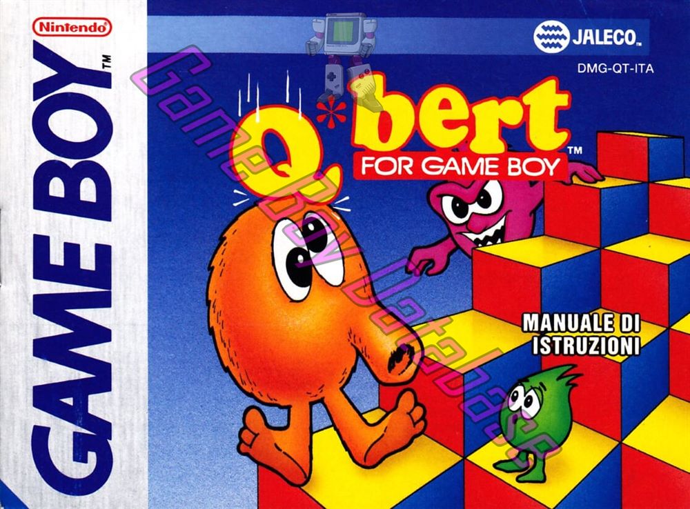 Q*Bert ITA Front of the booklet