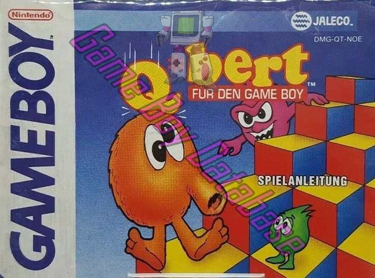 Q*Bert NOE Front of the booklet