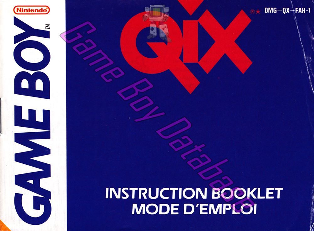 Qix FAH Front of the booklet