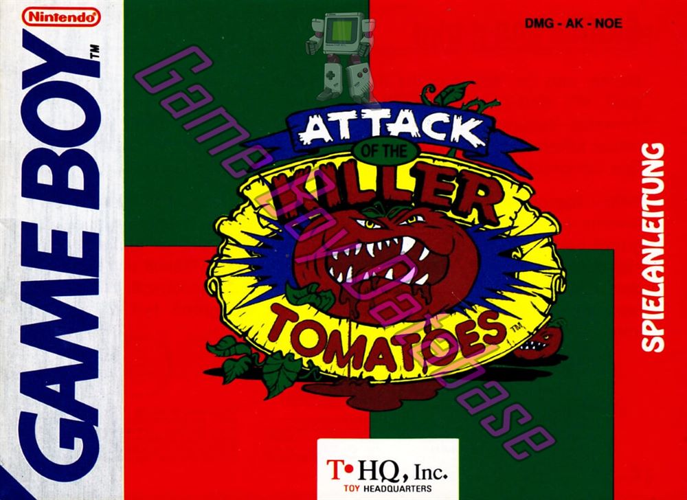 Attack of the Killer Tomatoes NOE Front of the booklet