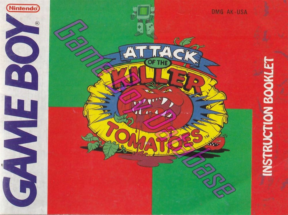 Attack of the Killer Tomatoes USA Front of the booklet