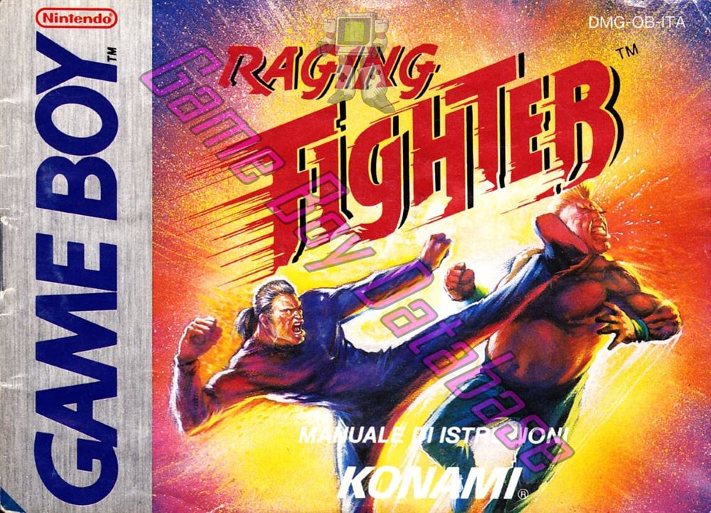 Raging Fighter ITA Front of the booklet