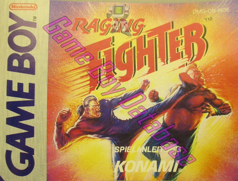 Raging Fighter NOE Front of the booklet