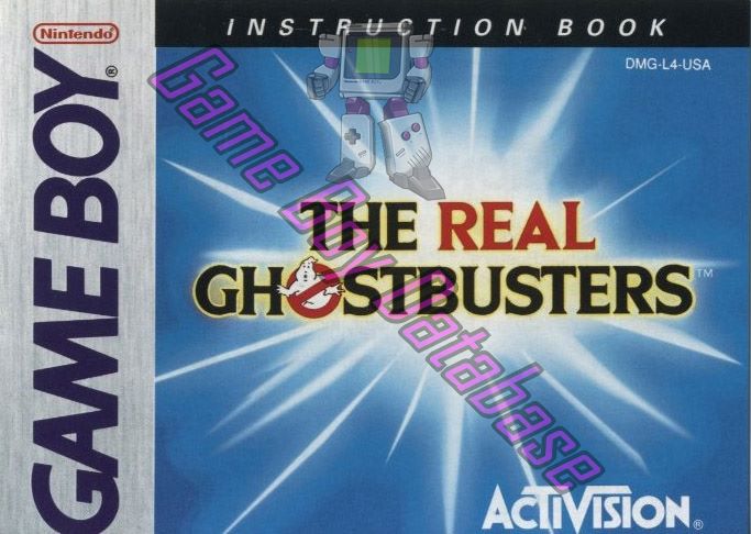 Real Ghostbusters (the) USA Front of the booklet