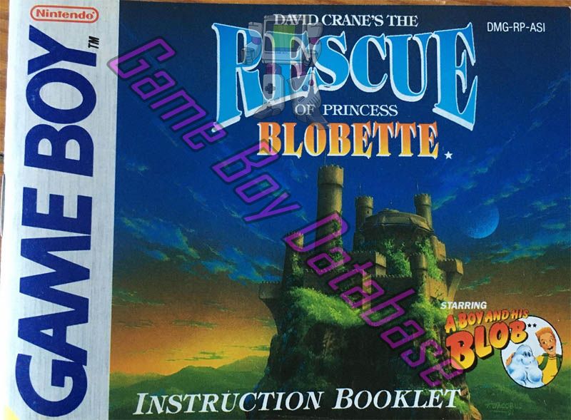 Rescue of Princess Blobette (David Crane's the) ASI Front of the booklet