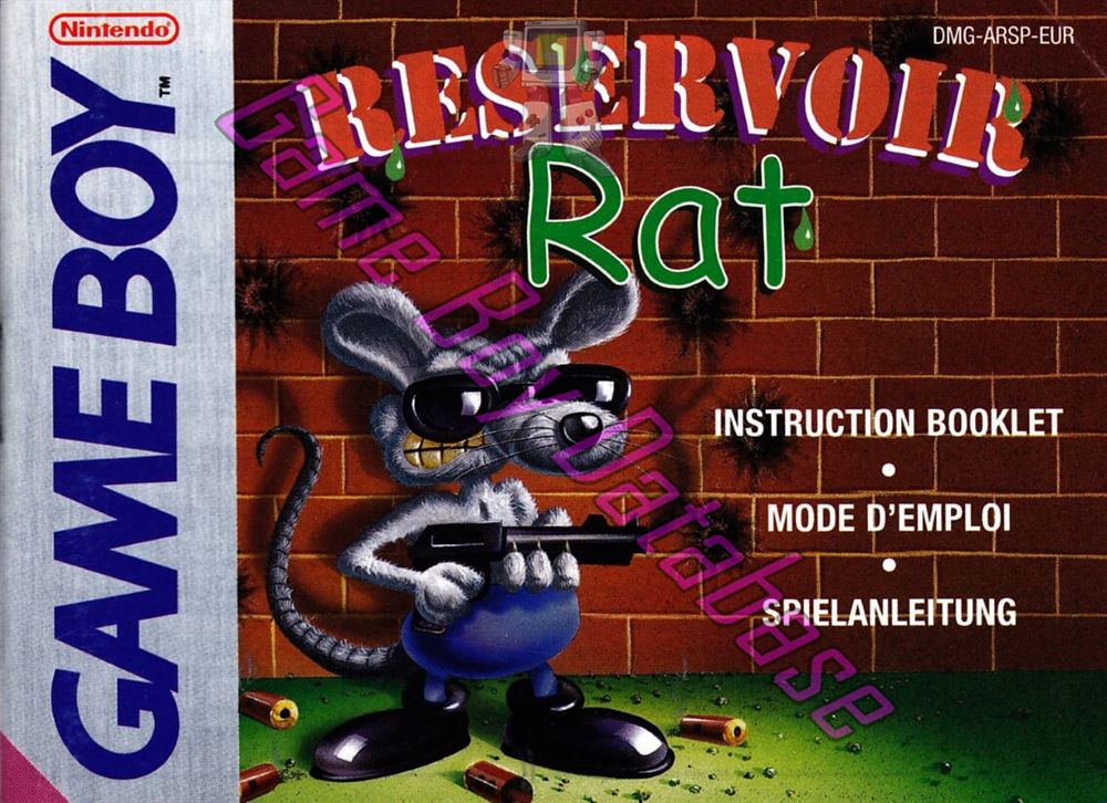 Reservoir Rat EUR Front of the booklet