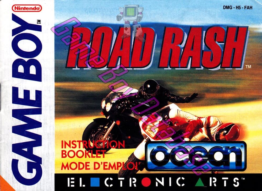 Road Rash FAH Front of the booklet