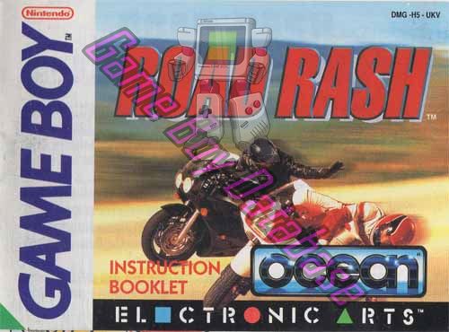 Road Rash UKV Front of the booklet