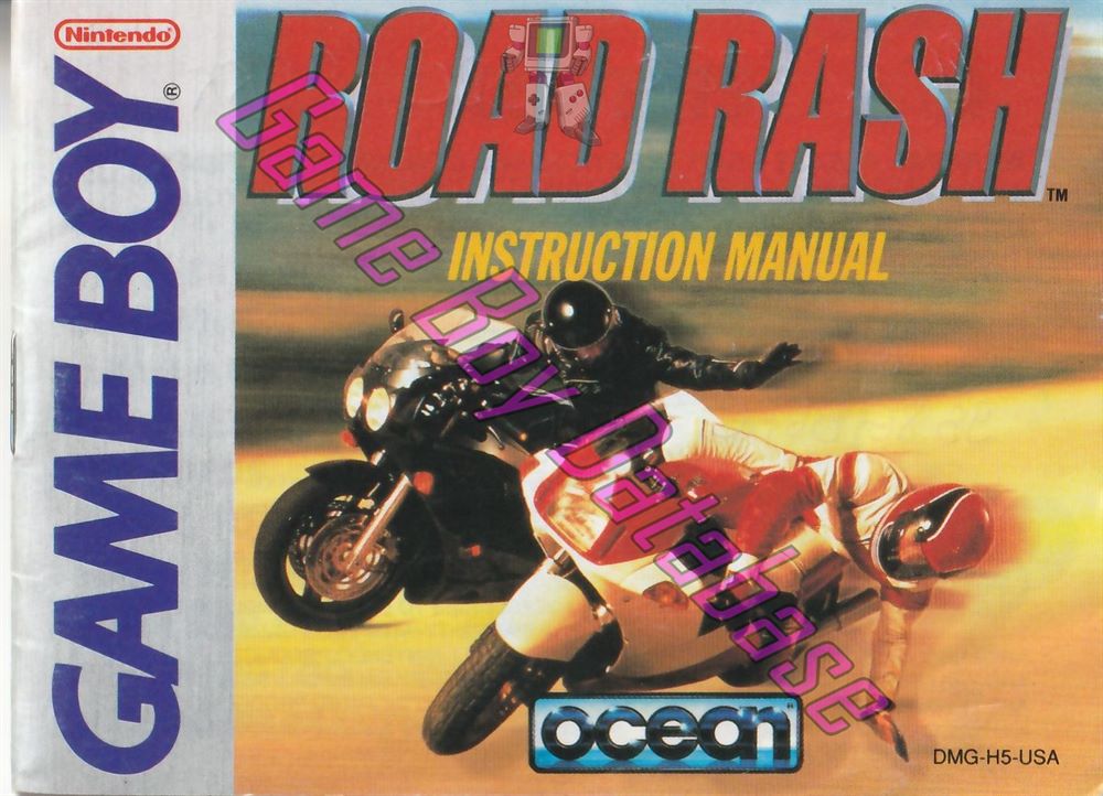 Road Rash USA Front of the booklet