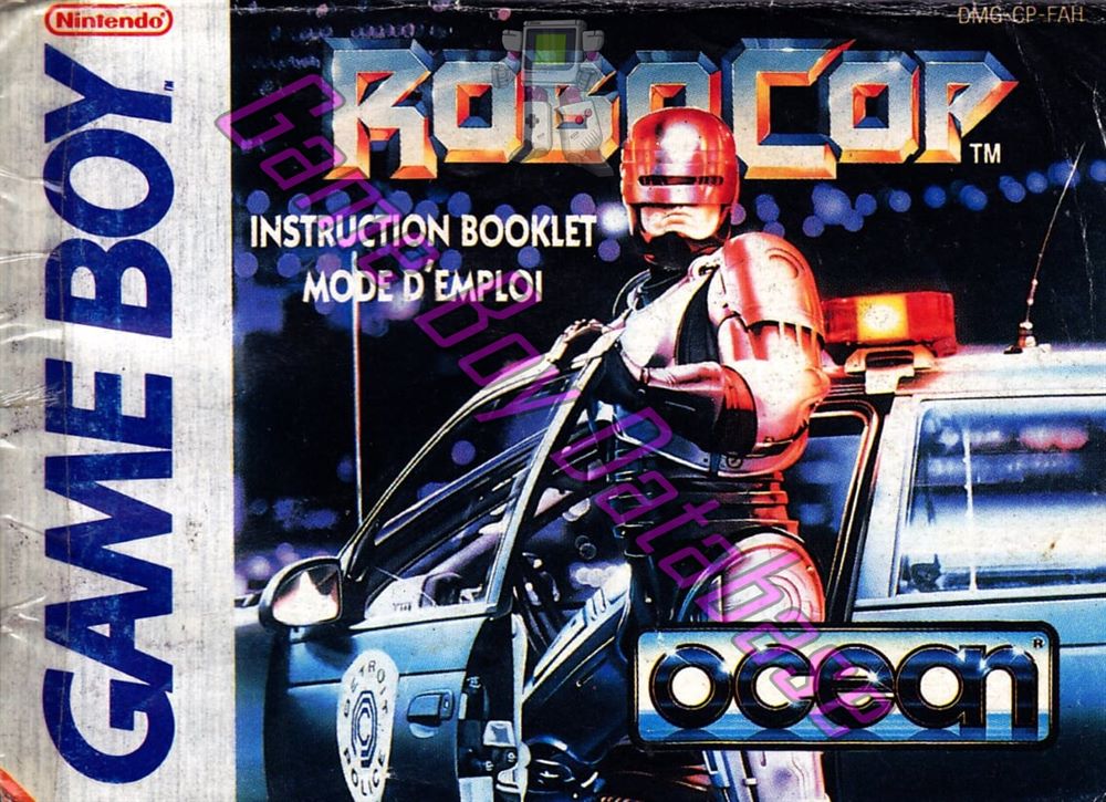 RoboCop FAH Front of the booklet