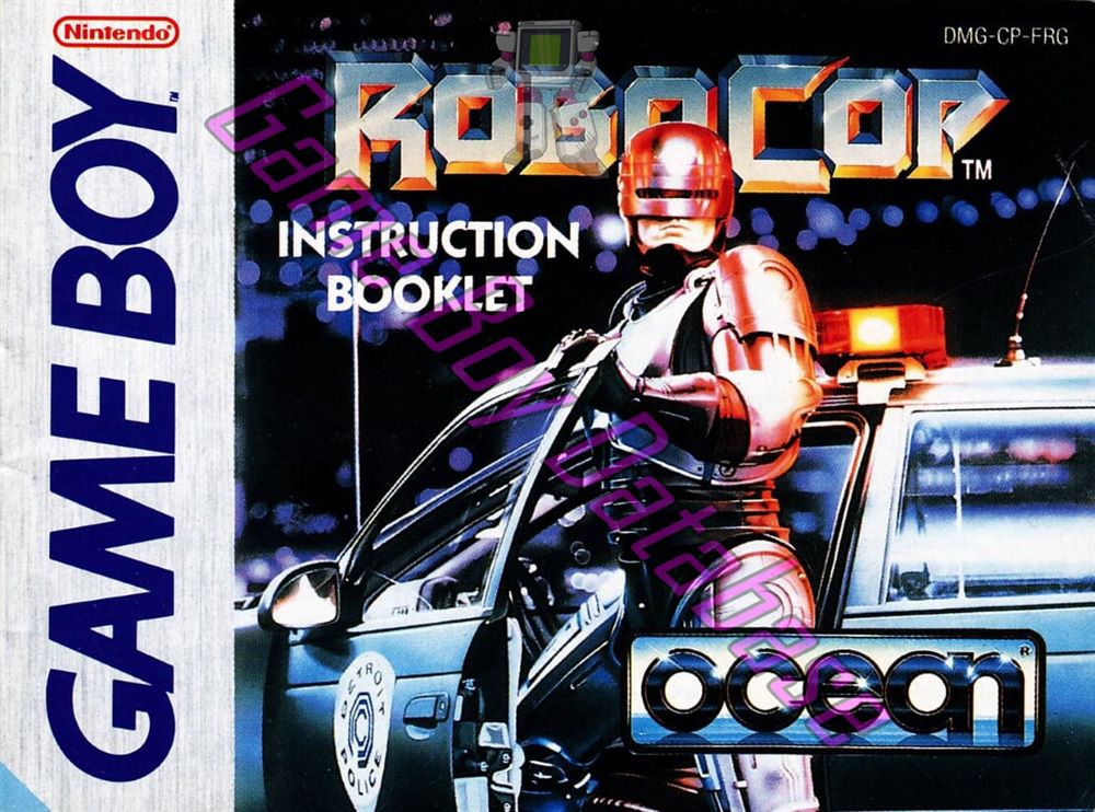 RoboCop FRG Front of the booklet