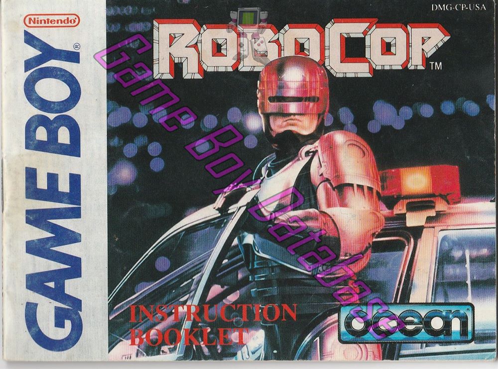 RoboCop USA Front of the booklet