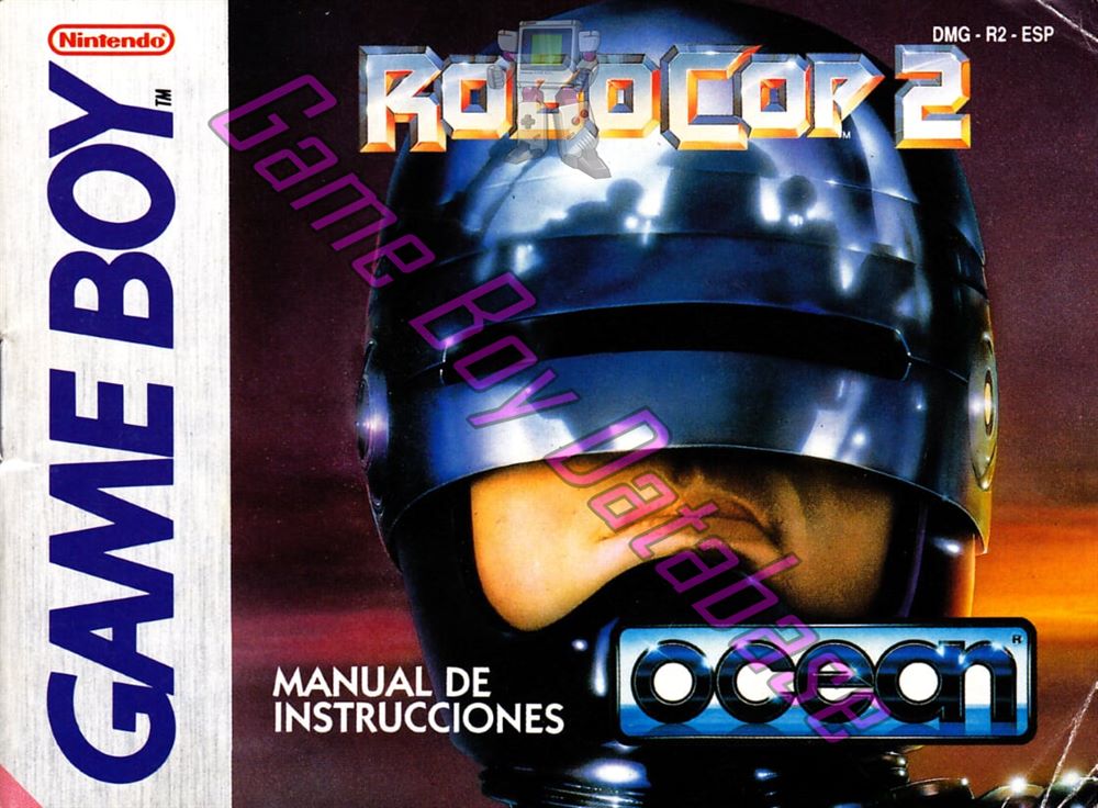 RoboCop 2 ESP Front of the booklet