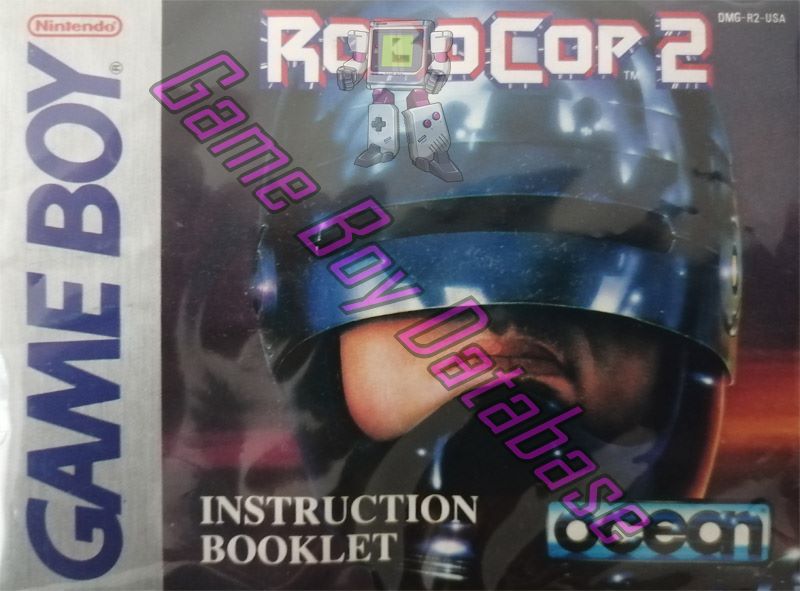 RoboCop 2 USA Front of the booklet