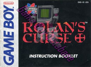 Rolan's Curse USA Front of the booklet