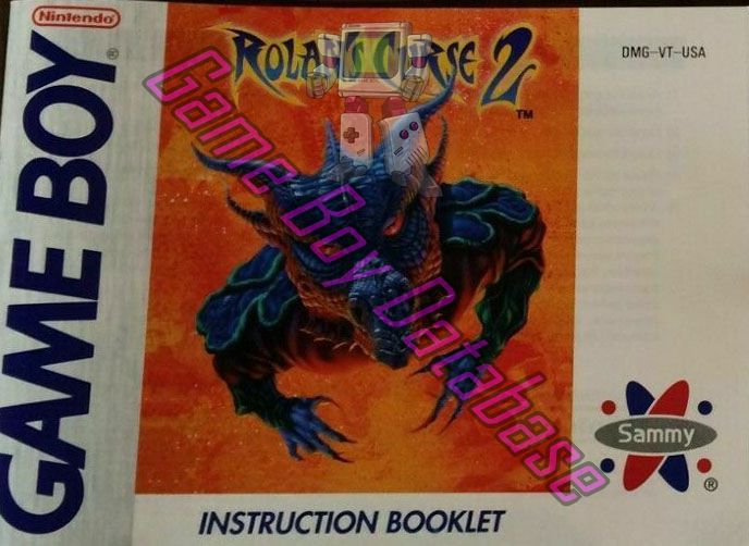 Rolan's Curse II USA Front of the booklet