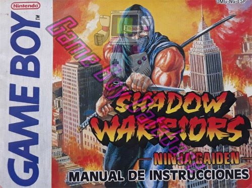 Shadow Warriors Ninja gaiden ESP Front of the booklet