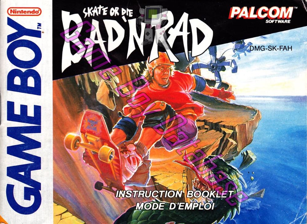 Bad'n Rad (Skate or Die) FAH Front of the booklet