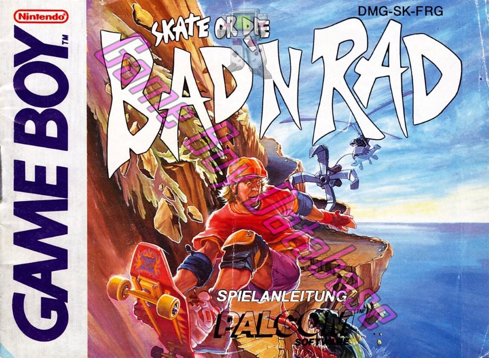 Bad'n Rad (Skate or Die) FRG Front of the booklet