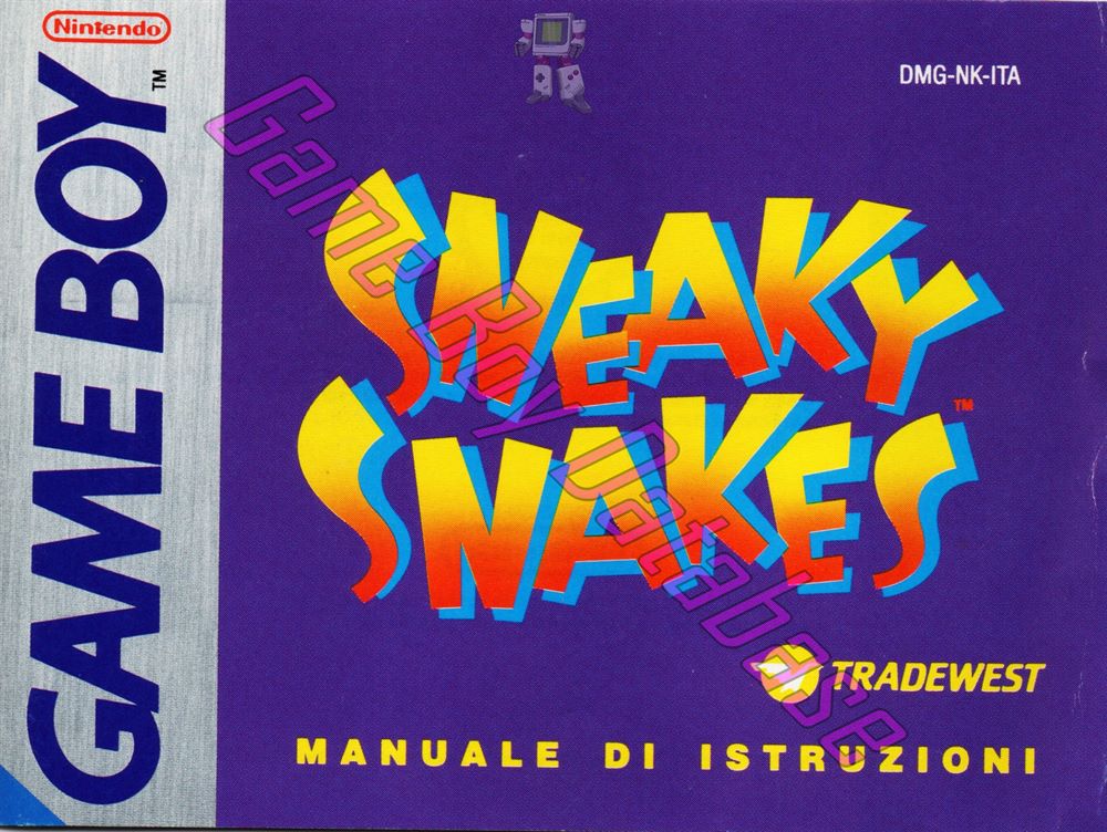 Sneaky Snakes ITA Front of the booklet