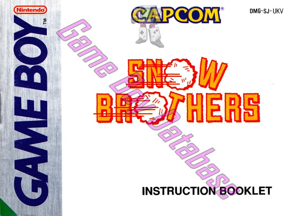 Snow Brothers Jr. UKV Front of the booklet