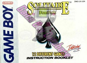 Solitaire Fun Pak USA Front of the booklet