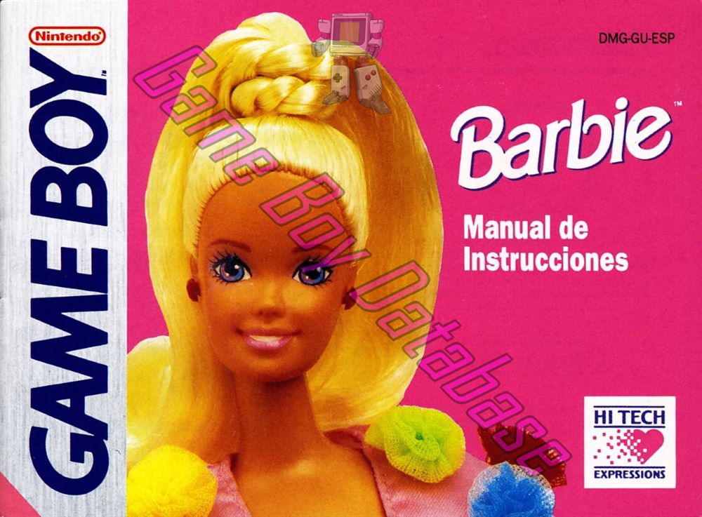 Barbie Game Girl ESP Front of the booklet