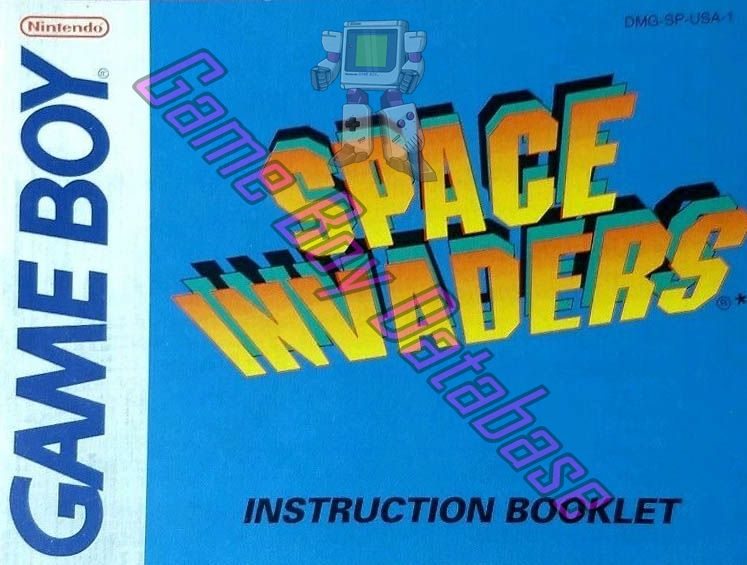 Space Invaders USA-1 Front of the booklet