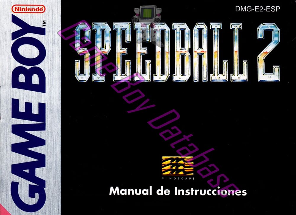 Speedball 2 ESP Front of the booklet