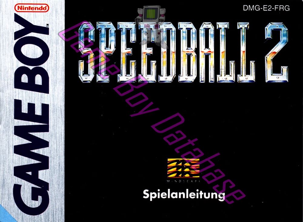 Speedball 2 FRG Front of the booklet