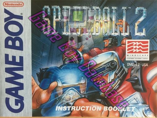 Speedball 2 USA Front of the booklet