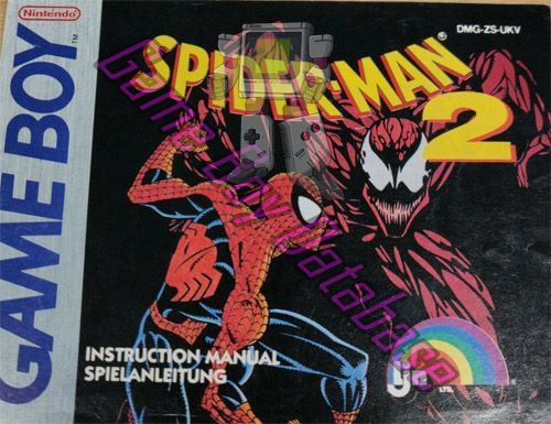 Spider-Man 2 UKV Front of the booklet