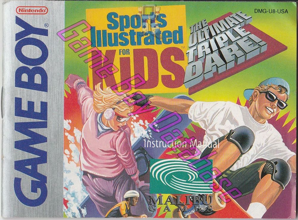 Sports Illustrated for Kids the Ultimate Triple Dare USA Front of the booklet