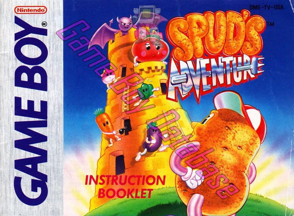 Spud's Adventure USA Front of the booklet