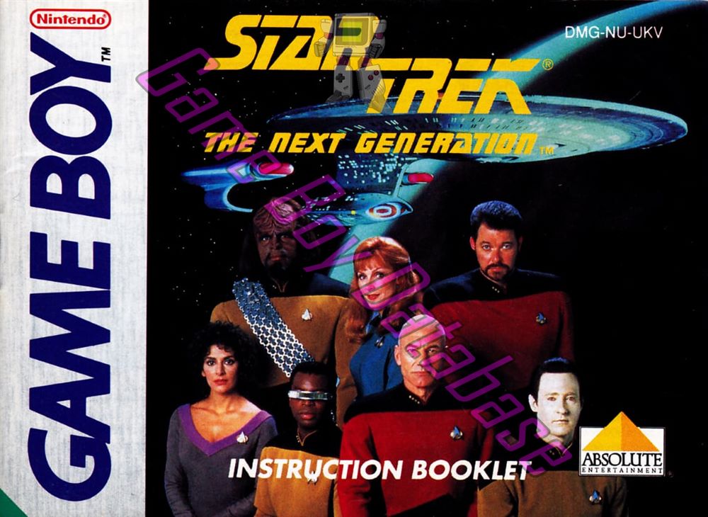 Star Trek the Next Generation UKV Front of the booklet