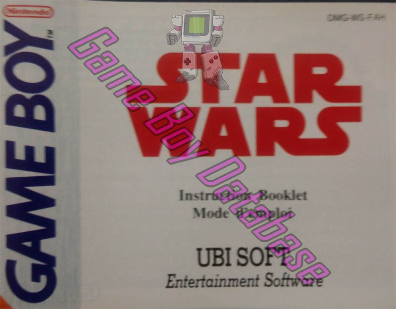 Star Wars FAH-1 Front of the booklet