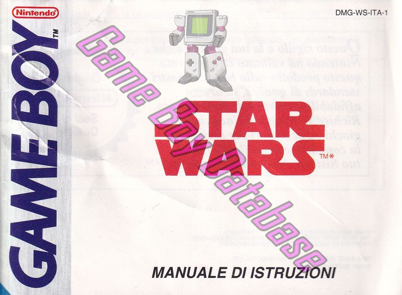 Star Wars ITA-1 Front of the booklet