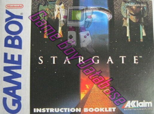 Stargate USA Front of the booklet