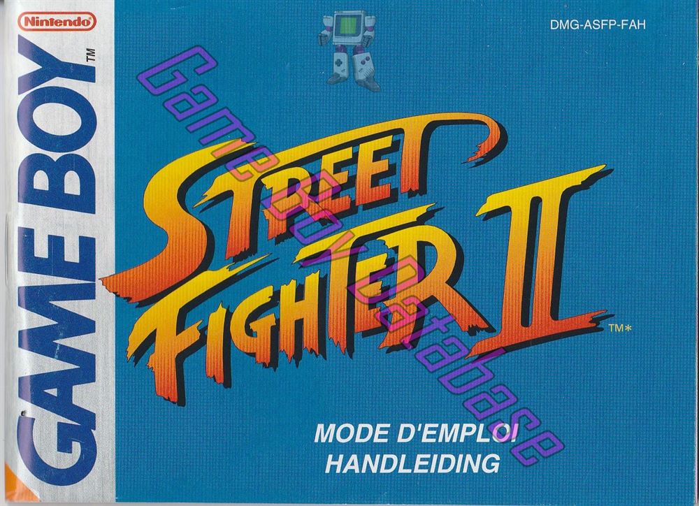 Street Fighter II FAH Front of the booklet