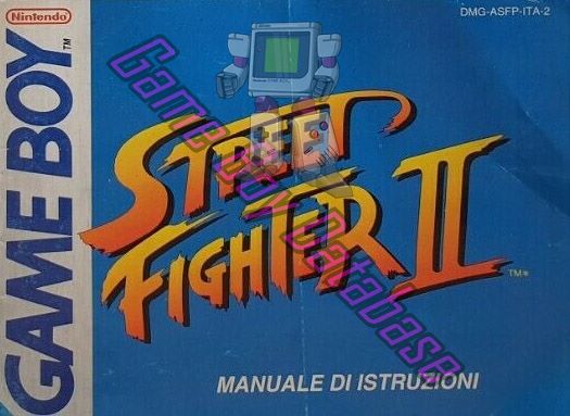 Street Fighter II ITA-1 Front of the booklet